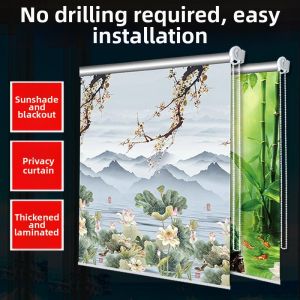 New Full Blackout Easy-Install Zipper Curtain