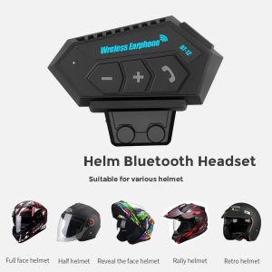 Headset Helm Wireless Bluetooth Intercom Call Music 500 mAH