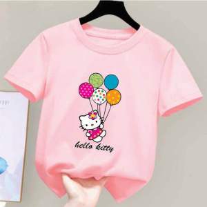 Kaos anak perempuan motif terbaru usia 2-10th atasan oblong anak cewek