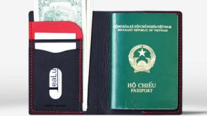 Ví DA Đựng Hộ Chiếu Da Epsom Handmade LEALUX Passport Wallet