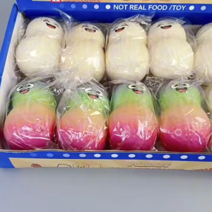 Squeeze Fidget Toy Soft Stress Relief Fake Peanut Squishy Toy Slow Rebound Sensory Toy Party Favors Gift