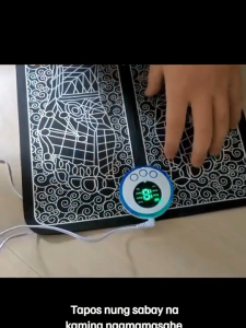 Foot Massager Mat Electric Muscle Stimulator 19 Levels 9 Modes Rechargeable Portable Pad for Pain Relief Circulation