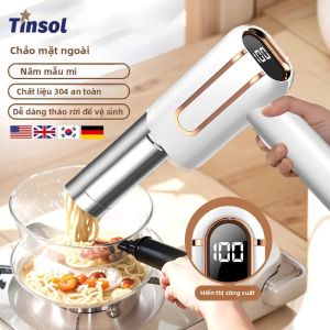 Máy Làm Mì Điện TINSOL Sạc USB Máy Làm Mì Thông Minh Di Động Dùng Cho Gia Đình Bữa Sáng Tại Nhà Chất Liệu ABS 250W