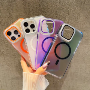 Ốp Lưng Điện Thoại MagSafe Ống Kính Kim Loại Dành Cho iPhone 17 Pro Max Sạc Không Dây Màu Vỏ Điện Thoại