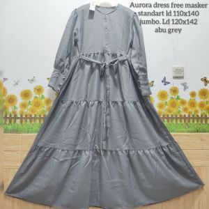 beli 1 gratis 1 aurora  dress standart dan jumbo  3l  free masker