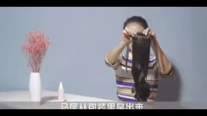 FinDee วิกผมหางม้าปลอม ปลายลอนหยักโศกใหญ่ วิกผมหางม้า ปลอม ติดต่อสูง ผู้ชาย ผู้ชายที่ดี วิกผมหาง สีลม