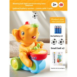 FUZAO | Walking & Singing Baby Elephant Toy with Drum Sound Light