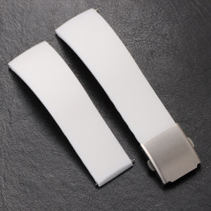 Silicone Rubber Watch Strap 18mm 20mm 22mm 24mm Quick Release Band for Seiko Watch Deployment Buckle Universal Replacement Strap