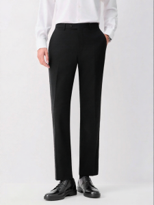 Business Travel Work Plain Trousers