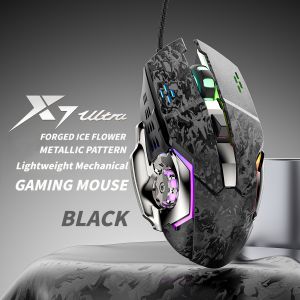 NexusClick 2026 New Wired Gaming Mouse 6 Buttons RGB Colorful Lighting 7200 DPI Ergonomic Mice for PC Computer Mac iOS Office G
