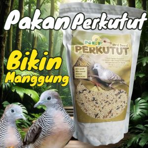 pakan harian perkutut super gacor manggung 500 gram milet campur 1/2 kg