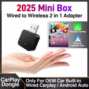 Wireless Carplay Adapter Android Auto Wireless Smart Dongle 2in1 For Volvo Benz Audi Kia Hyundai VW Mazda Cadillac MG Peugeot