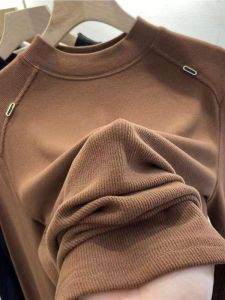 2025 New Womens Long Sleeve Cashmere Sweater round Neck Super Slim Fit Autumn Outwear Dervo Fashion Ladies Premium Clothing