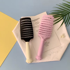 OULISI Hair Comb Large Anti Static Air Rubber Detangling Brush Scalp Cushion Paddle Hijab Muslim Sikat Rambut 猫咪气垫按摩头发