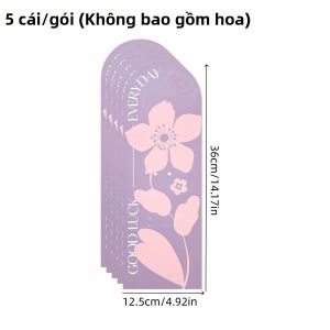 5 Chiếc Thẻ Đóng Gói Hoa Đơn Lẻ Lời Chúc Tốt Đẹp Nhất Hộp Đựng Hoa Treo Trang Trí Cho Hoa Hồng Hoa Cẩm Chướng Lý Tưởng Cho Việc Đóng Gói Quà Tặng Sinh Nhật