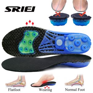 SRIEI 1 Pair Springs Gel Insoles Orthotic Insoles Arch Support Inserts Plantar Fasciitis Orthopedic Insoles