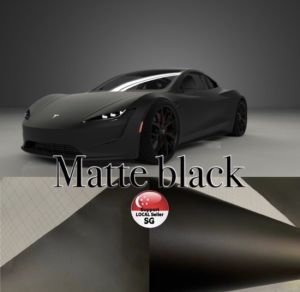 Super matte black vinyl sticker wrap adhesive waterproof stretchable washable.