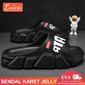 Sandal Slip On Pria Premium Terbaru Empuk Casual Dewasa EVA Sendal Karet Pria Cowok Keren Nyaman Tebal Anti Slip