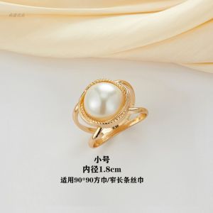 แฟชั่นขนาดใหญ่ Coat เข็มขัด Fixation BUCKLE ผ้าพันคอผ้าไหมเข็มขัดแหวนผ้าพันคอเข็มขัดเสื้อขนสัตว์เข็มขัดดอกไม้รูปแบบผสมวัสดุสําหรับสตรี