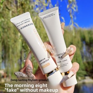 Yazhi Translucent Isolation Bare Face Cream Womens Mens Makeup Conceal Three-in-One Moisturizing Beauty Enhancement