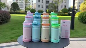 TYESO Stainless Steel Vacuum Flask 420/600/750ml Sport Thermos Bottle for Kids Insulated Water Bottle Keep Hot & Cold Travel Mug