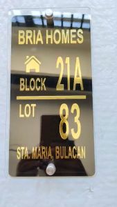Personalized House/Business Plate Number signage (acrylic)