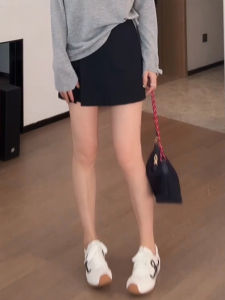 Shalldoer | Fashionable Retro High Waist A-Line Skirt Pants Womens Summer Casual Age-Defying Versatile Half-length Skirt Design