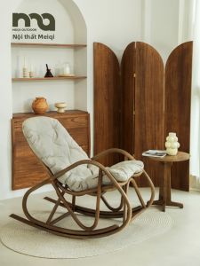 MEIQI | Natural Rattan Relaxing Swinging Chair