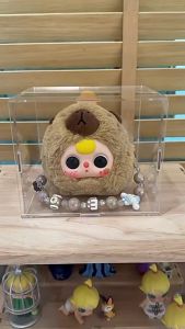 กล่องโมเดล baby three กล่องอะครีลิคใส ถอดออกได้และประกอบได้ labubu Macaron กล่องโชว์ตุ๊กตา popmart pset Duck