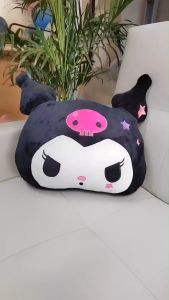 2 in 1 Kuromi Kid Girls Blanket (Size 1.1m*1.6m) Cute Kuromi Plush Toy pillow quilt sofa Pillow Set Plush Toy Pillows