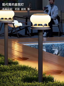 Đèn LED Sân Vườn Dáng Tròn Mềm Chiếu Sáng Lối Đi Ngoài Trời