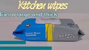 【SHOPLUS】80Pcs Kitchen Wipes Kitchen Towel Tissue Kitchen Cleaning Wipes Extra Large Kitchen Wet Wipes Multi Usage Tisu Basah Dapur 厨房湿纸巾 HL4009