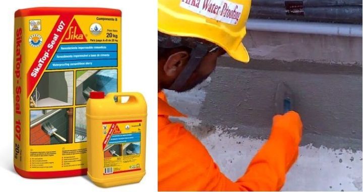 SIKA TOP SEAL 107- Chống thấm 2 thành phân-(có bán lẻ)Vữa chống thấm và bảo vệ đàn hồi