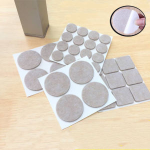 Tấm Lót Chân Ghế Nỉ Tự Dính Đáy Tròn & Vuông Tấm Bảo Vệ Sàn Chống Trượt Cho Đồ Nội Thất Bàn Có Chân