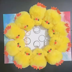 Gantungan Kunci Boneka Lucu Ayam Chick Duck Plush Keychain Bagcharm Aksesoris Hiasan Tas
