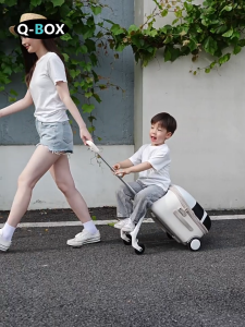 Q-BOX Ready Stock NEW 20inch  Travel Bag Travel Luggage Kid Foldable Trolley Carry on Suitcase Luggage  Kids Luggage