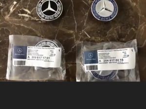 Miếng Dán Đầu Xe Mui Xe Logo Mercedes Benz 57mm