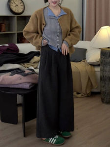 Spring Fashion Elegant Loose Fit Flattering Straight Trousers