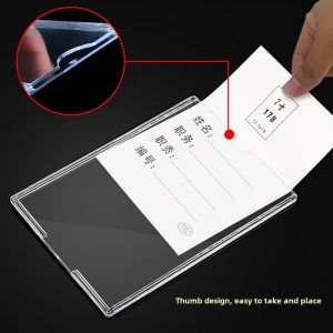 Transparent Acrylic Board Display Stand A5 A3 A4 Paper Size Advertisement Poster Frame Document Promotion Card Slot