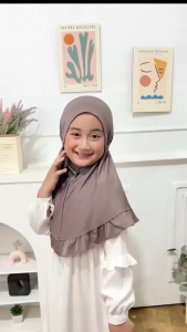 HIJAB ANAK PAUD TANIA ( 4-6 TAHUN ) KERUDUNG ANAK TERBARU JILBAB ANAK PEREMPUAN