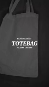 (10 PCS) Tote Bag / Totebag blacu putih polos pilihan ukuran paket 10 pcs termurah dan terlaris