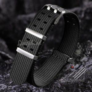 20mm 22mm New Ribbed for Seiko Nylon Watchband Universal Sport Strap for Omega for Military Women Men Bracelets Accessories Blue