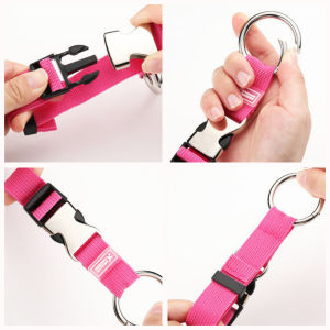 Wisell ไนลอนห้อยกระเป๋า สายแขวนกระเป๋าเดินทาง ปรับได้ ตะขอล็อคกระเป๋า ที่ห้อยกระเป๋า ป้องกันการสูญหาย Baggage Lock Belt