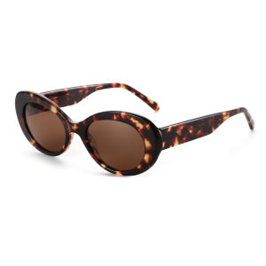 ZENOTTIC New Women Oval Handmade Acetate Polarized Sunglasses UV400 Protective Sunglasses for Ladies Gift Vacation