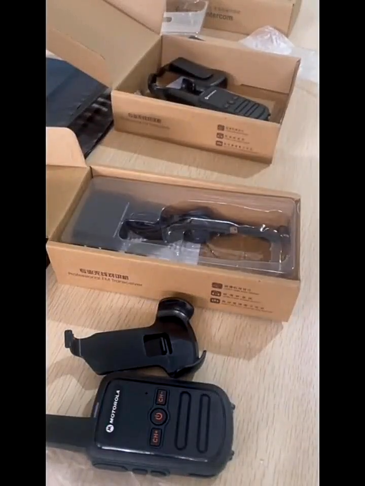 2Pcs Motorola mini Walkie Talkie C51 10KM 5W | 9800mAh Battery 400-470mHZ IP54 Waterproof intercom for family outdoor