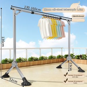 Easy Use Stainless Steel Clothes Drying Rack
