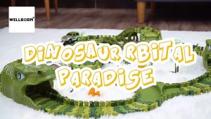 Đồ chơi trẻ em xếp hình đường đua khủng long bộ lắp ghép đường ray khủng long nhiều chi tiết thỏa sức sáng tạo cho bé.