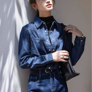 High-end Fashion Design Loose Retro Denim Jacket