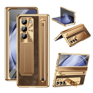 Ốp Lưng Samsung Galaxy Z Fold 7/6/5 Kèm Bút Cảm Ứng Bảo Vệ Bản Lề Chống Sốc Tích Hợp Giá Đỡ Từ Tính Bảo Vệ Toàn Diện 360 Độ Có Thể Gập Lại