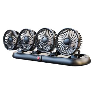 Strolex | Quạt Ô Tô 4 Đầu Gập Được 24V
